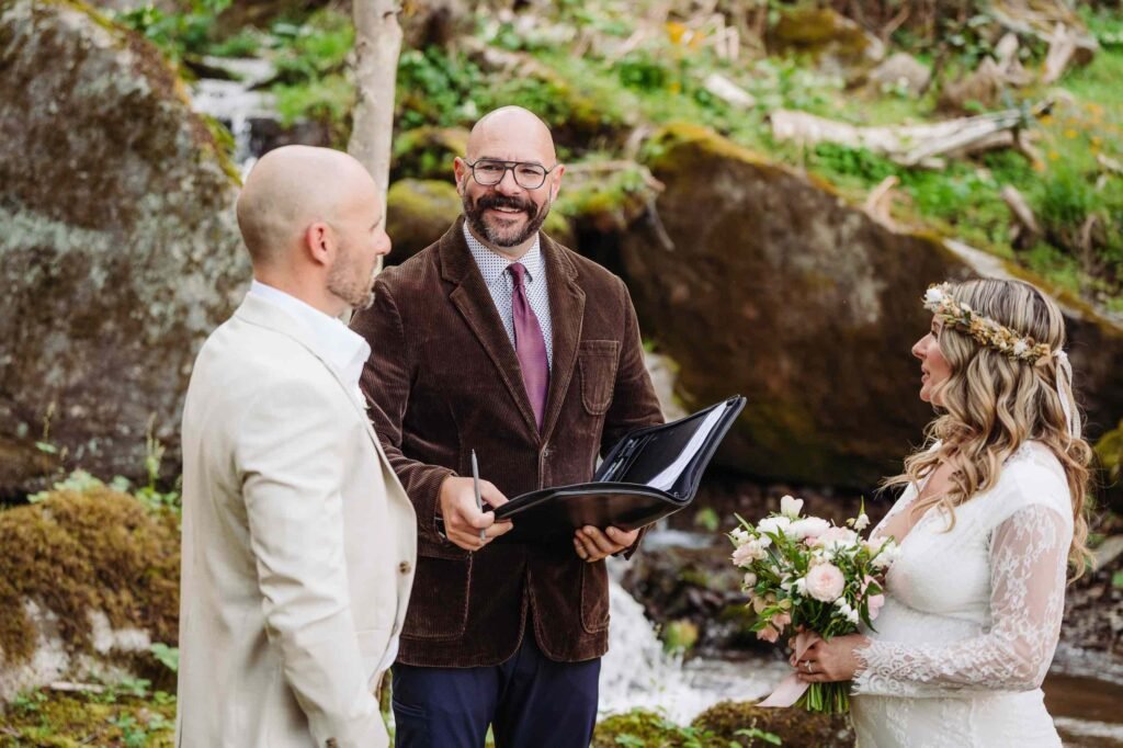 elope outdoors weddings over waterfalls