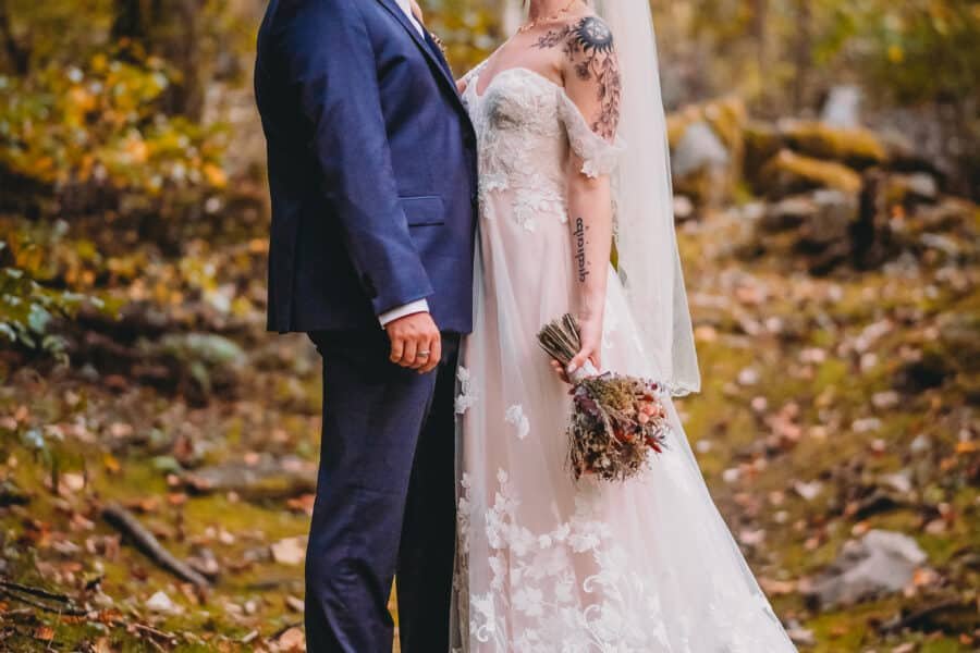 NC mountain elopement — private waterfall ceremony in Hot Springs NC Blue Ridge Mountains
