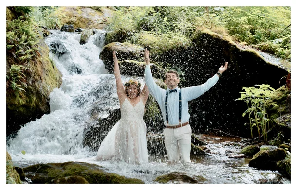 elopement venue near Asheville NC private waterfall ceremony spot