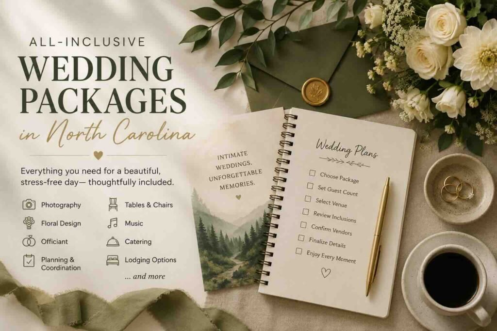 Venue Only Wedding Packages in NC menu