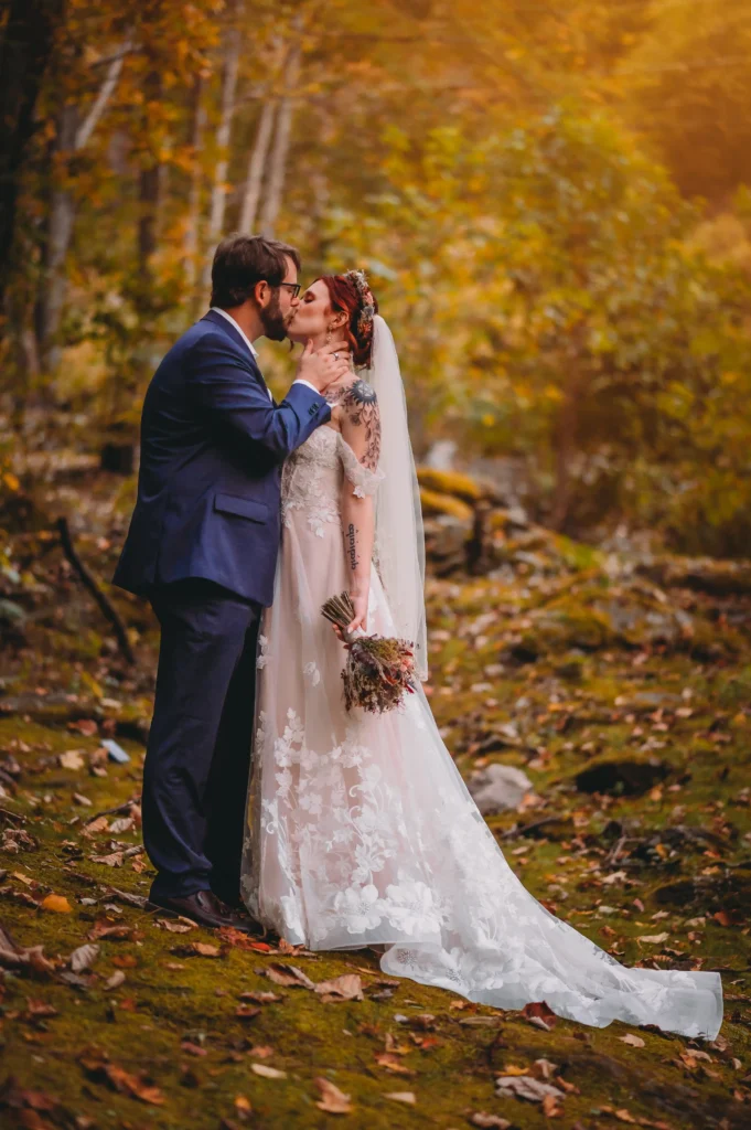 how to elope at a waterfall
