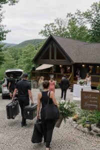 airbnb wedding rules monitored by exterior security cameras