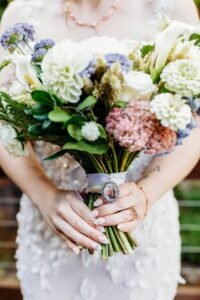 Venue Only Wedding Packages in NC with a bouquet of flowers