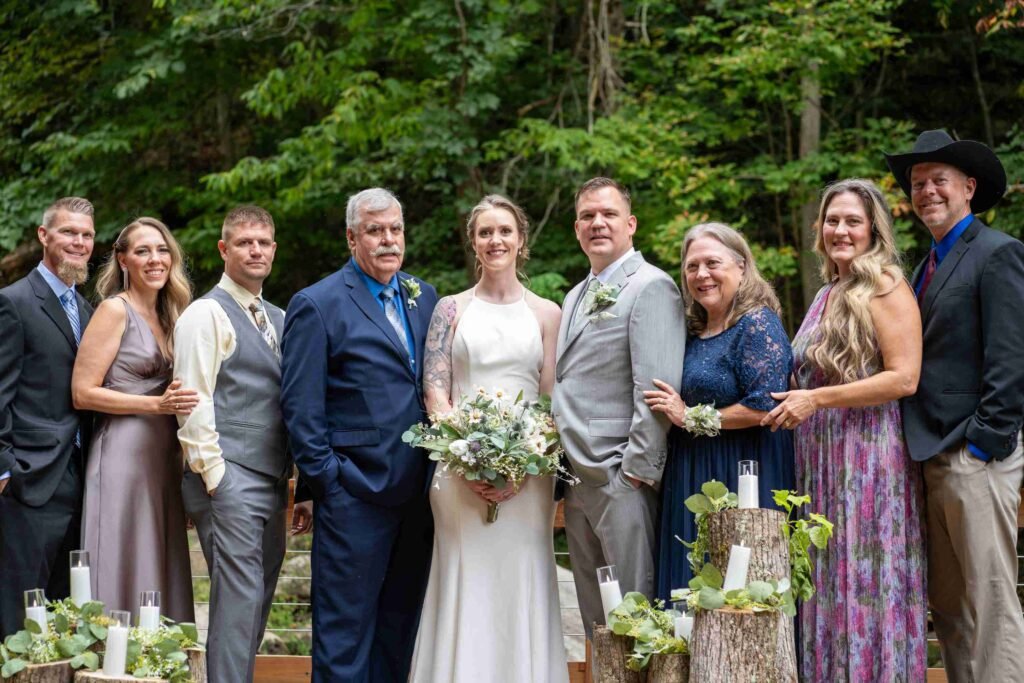 small wedding vs traditional wedding family gathering