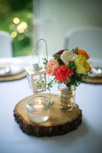 micro wedding catering place setting