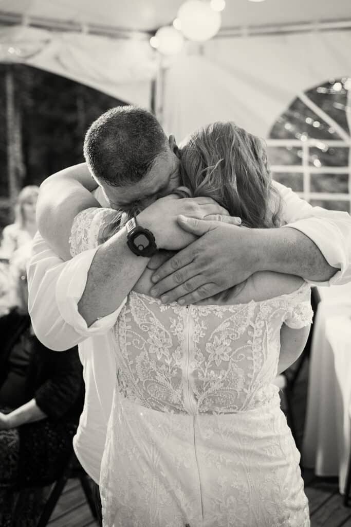micro wedding checklist father and bride