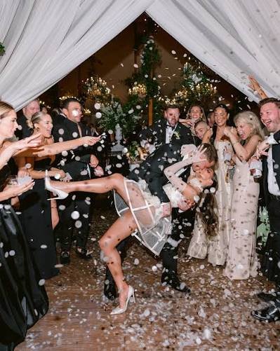 getting down at a wedding after party venue