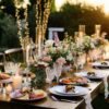 micro wedding catering long table