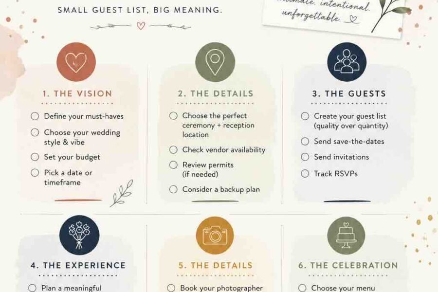 sample micro wedding checklist