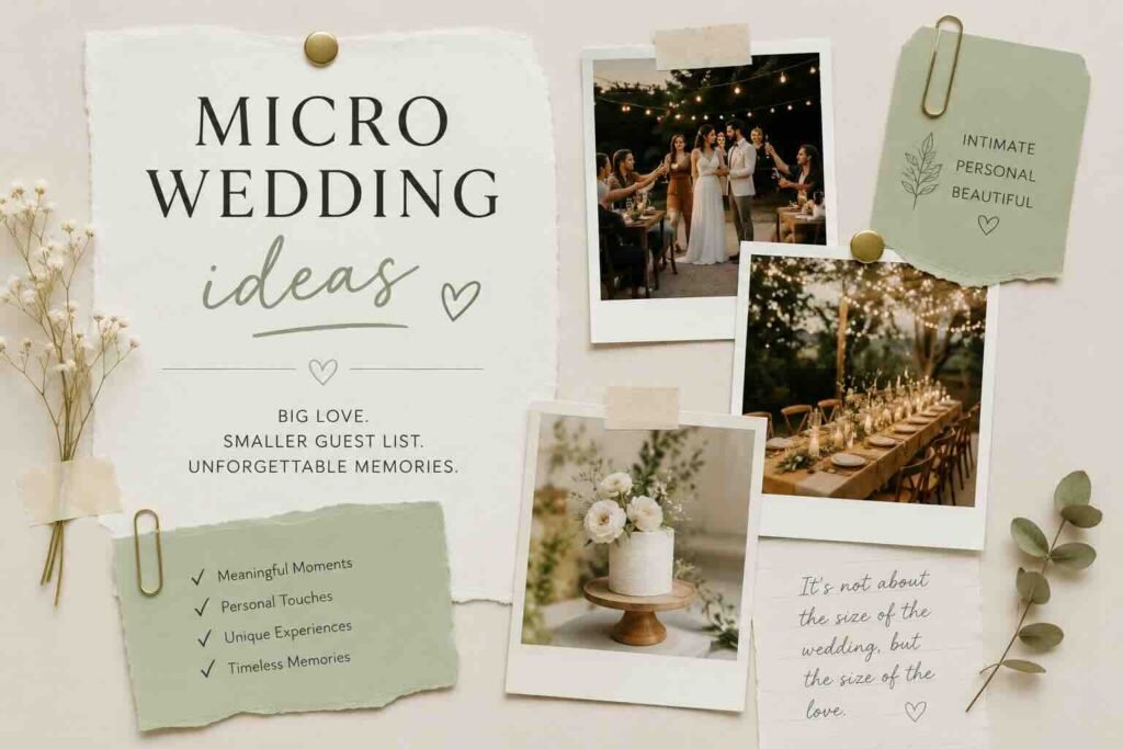 micro wedding ideas for couples
